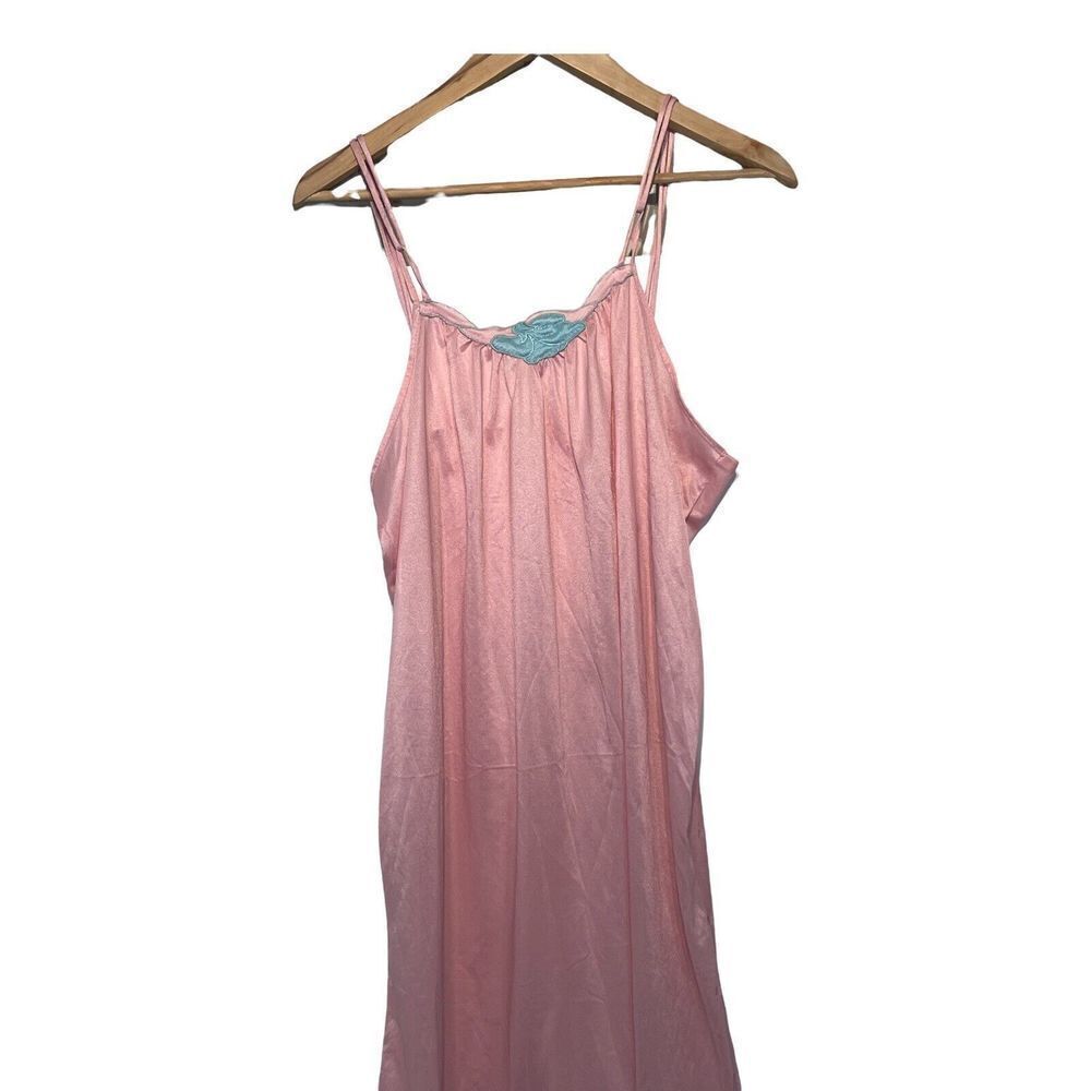 ‎Featherbed New York Womens Nightgown Medium Pink Negligée Vintage
